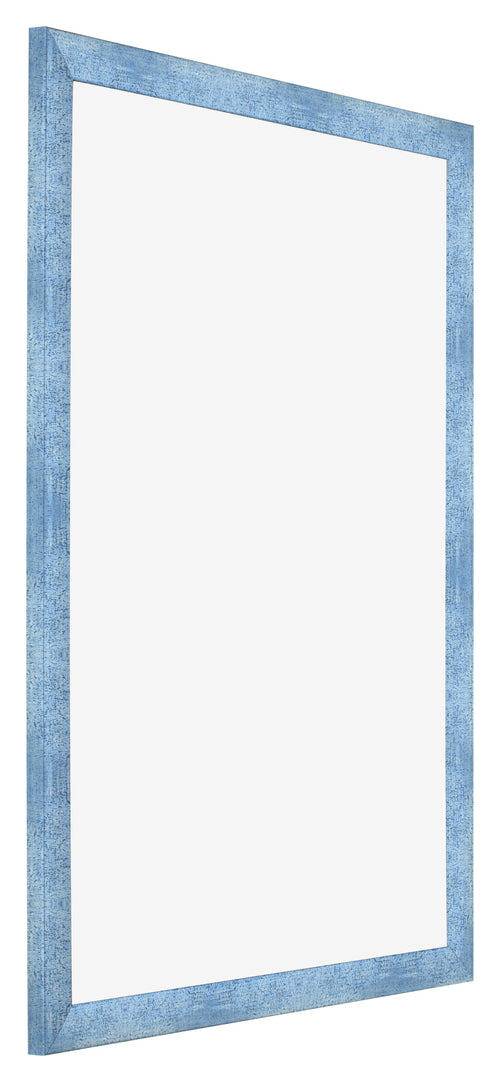 Cornice 68x98cm Blu Acceso Spazzato MDF Pisa Davanti Obliquo | Yourdecoration.it