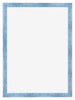 Cornice 68x98cm Blu Acceso Spazzato MDF Pisa Davanti | Yourdecoration.it