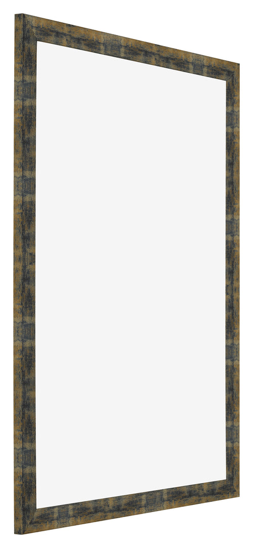 Cornice 68x98cm Blu Oro Fondente MDF Pisa Davanti Obliquo | Yourdecoration.it