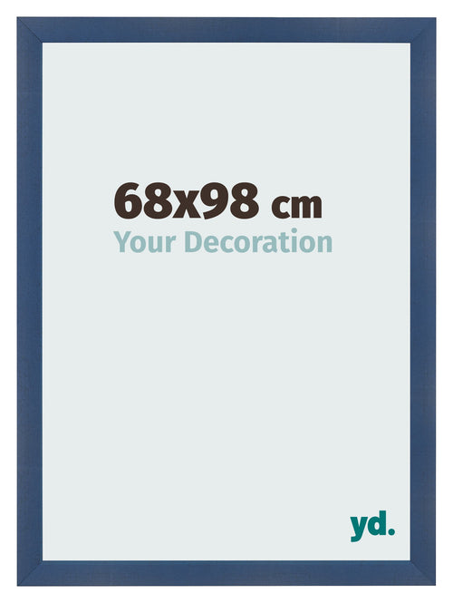 Cornice 68x98cm Blu Scuro Spazzato MDF Pisa Davanti Dimensione | Yourdecoration.it