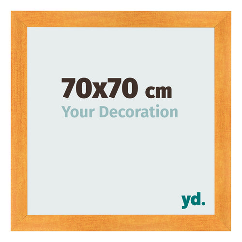 Cornice 70x70cm Arancione MDF Pisa Davanti Dimensione | Yourdecoration.it