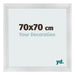 Cornice 70x70cm Argento Nero Spazzato MDF Pisa Davanti Dimensione | Yourdecoration.it