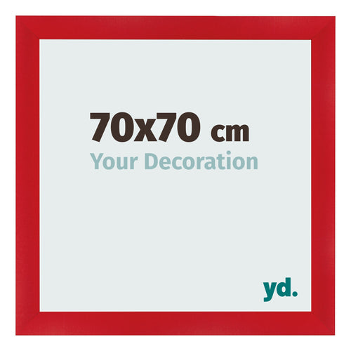Cornice 70x70cm Rosso MDF Pisa Davanti Dimensione | Yourdecoration.it