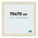 Cornice 70x70cm Rovere MDF Pisa Davanti Dimensione | Yourdecoration.it