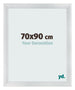 Cornice 70x90cm Argento Nero Spazzato MDF Pisa Davanti Dimensione | Yourdecoration.it