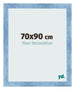 Cornice 70x90cm Blu Acceso Spazzato MDF Pisa Davanti Dimensione | Yourdecoration.it