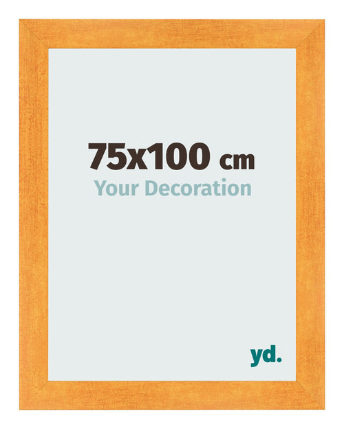 Cornice 75x100cm Arancione MDF Pisa Davanti Dimensione | Yourdecoration.it