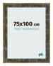 Cornice 75x100cm Blu Oro Fondente MDF Pisa Davanti Dimensione | Yourdecoration.it
