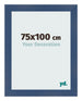 Cornice 75x100cm Blu Scuro Spazzato MDF Pisa Davanti Dimensione | Yourdecoration.it