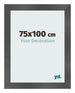 Cornice 75x100cm Nero Argento Lucido MDF Pisa Davanti Dimensione | Yourdecoration.it