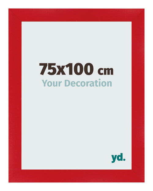Cornice 75x100cm Rosso MDF Pisa Davanti Dimensione | Yourdecoration.it