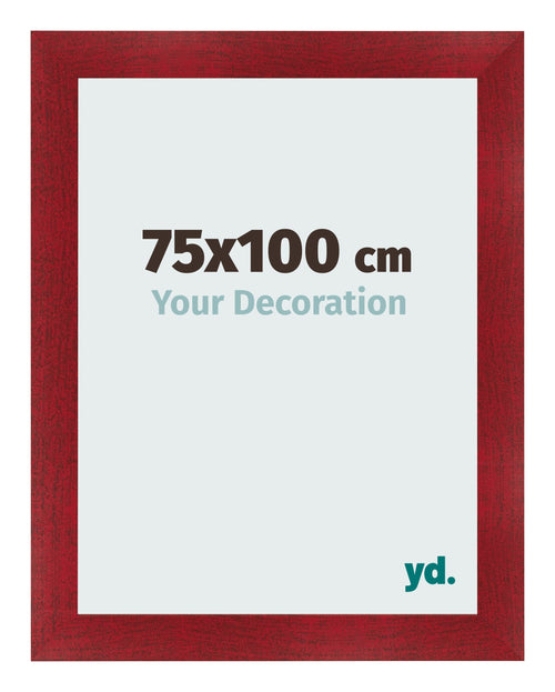 Cornice 75x100cm Vino Rosso Spazzato MDF Pisa Davanti Dimensione | Yourdecoration.it