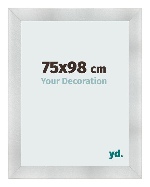 Cornice 75x98cm Alluminio Spazzolato MDF Pisa Davanti Dimensione | Yourdecoration.it