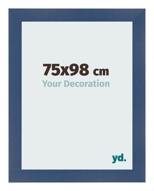 Cornice 75x98cm Blu Scuro Spazzato MDF Pisa Davanti Dimensione | Yourdecoration.it