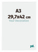 Evry Plastica Cornice 29-7x42cm Bianco Lucente Davanti Dimensione | Yourdecoration.it