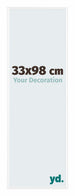 Evry Plastica Cornice 33x98cm Bianco Lucente Davanti Dimensione | Yourdecoration.it