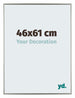Evry Plastica Cornice 46x61cm Champagne Davanti Dimensione | Yourdecoration.it