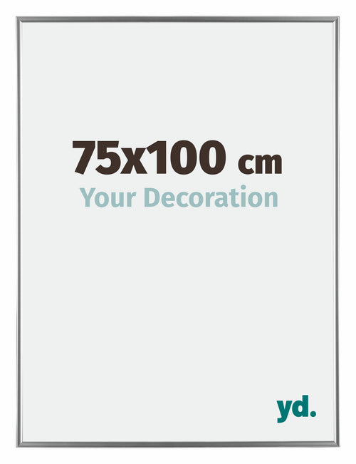 Evry Plastica Cornice 75x100cm Argento Davanti Dimensione | Yourdecoration.it