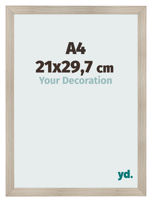 Cornice A4 - 21x29,7 cm - Quercia Chiaro - MDF - Pisa