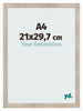 Cornice A4 - 21x29,7 cm - Quercia Chiaro - MDF - Pisa