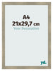 Cornice A4 - 21x29,7 cm - Oro Antico - MDF - Pisa