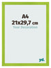 Cornice A4 - 21x29,7 cm - Verde - MDF - Pisa