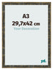 Cornice A3 - 29,7x42 cm - Blu Oro Fondente - MDF - Pisa