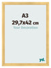 Cornice A3 - 29,7x42 cm - Oro Opaco - MDF - Pisa