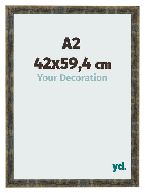 Cornice A2 - 42x59,4 cm - Blu Oro Fondente - MDF - Pisa