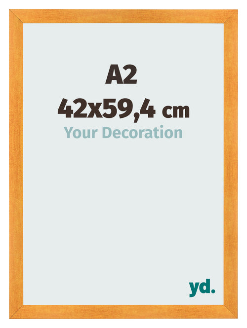 Cornice A2 - 42x59,4 cm - Arancione - MDF - Pisa