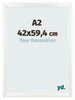 Cornice A2 - 42x59,4 cm - Bianco Opaco - MDF - Pisa