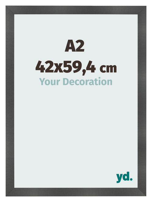 Cornice A2 - 42x59,4 cm - Nero Opaco - MDF - Pisa