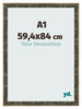 Cornice A1 - 59,4x84 cm - Blu Oro Fondente - MDF - Pisa