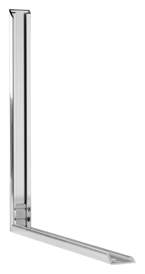 Kent Alluminio Cornice 40x80cm Argento Lucente Dettaglio Intersezione | Yourdecoration.it