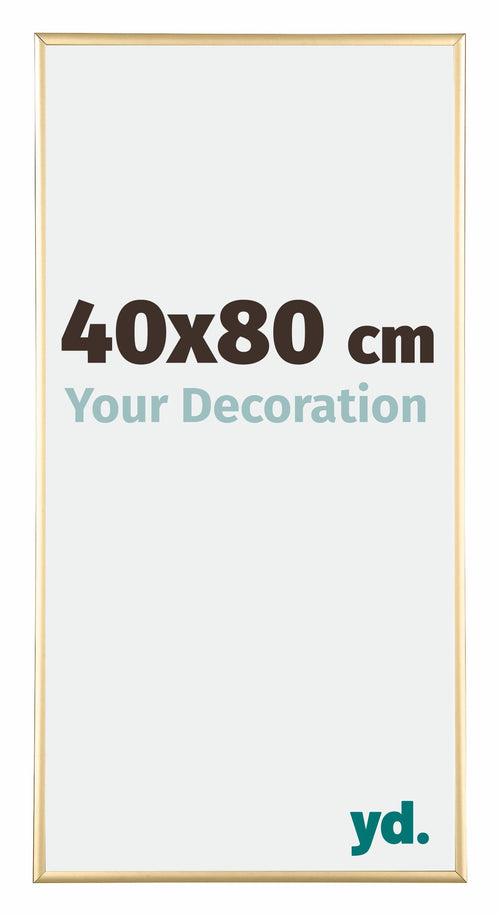 Kent Alluminio Cornice 40x80cm Oro Davanti Dimensione | Yourdecoration.it