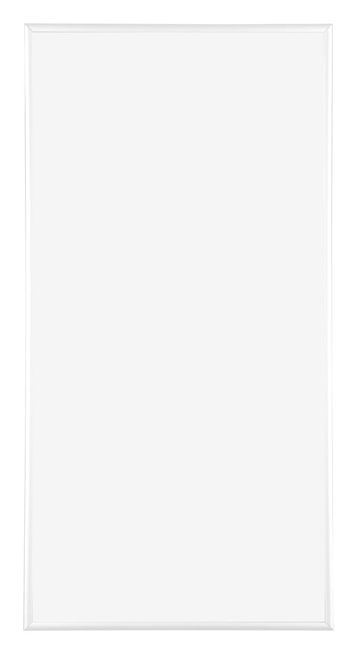 Kent Alluminio Cornice 50x100cm Bianco Lucente Davanti | Yourdecoration.it