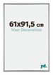 Kent Alluminio Cornice 61x91-5cm Platino Davanti Dimensione | Yourdecoration.it