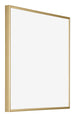 Kent Alluminio Cornice 70x70cm Oro Davanti Obliquo | Yourdecoration.it