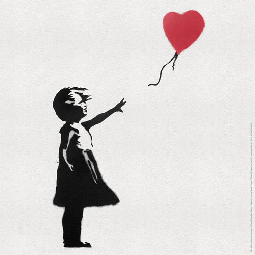 Stampa d'arte Banksy - Girl with Balloon 50x50cm