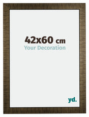 Leeds Legna Cornice 42x60cm Champagne Spazzolato Davanti Dimensione | Yourdecoration.it