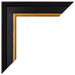 Liverpool Legna Cornice 70x100cm Nero Oro Dettaglio Angolo | Yourdecoration.it