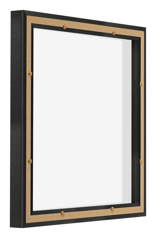 Lyon MDF Cornice a Cassetta 1 1 Nero Opaco Retro Obliquo | Yourdecoration.it