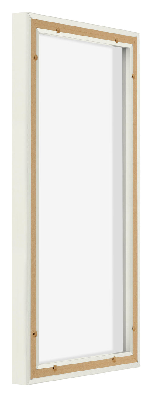 Lyon MDF Cornice a Cassetta 1 2 Bianco Opaco Retro Obliquo | Yourdecoration.it