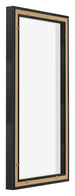 Lyon MDF Cornice a Cassetta 1 2 Nero Opaco Retro Obliquo | Yourdecoration.it
