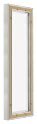 Lyon MDF Cornice a Cassetta 1 3 Argento Opaco Retro Obliquo | Yourdecoration.it