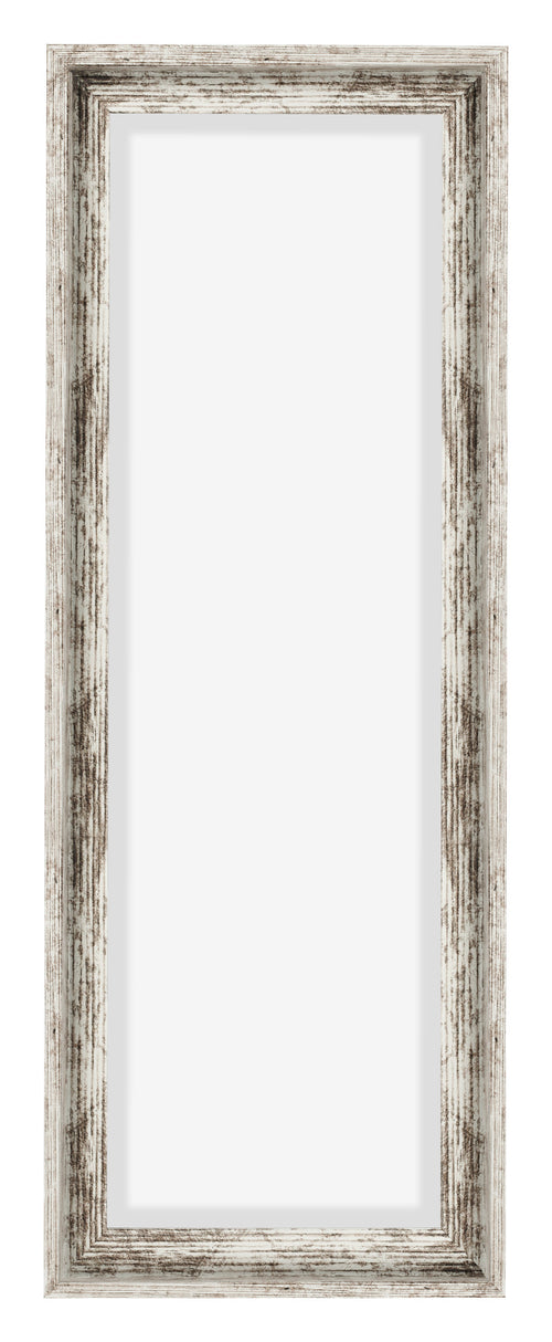 Lyon MDF Cornice a Cassetta 1 3 Bianco Vintage Davanti | Yourdecoration.it