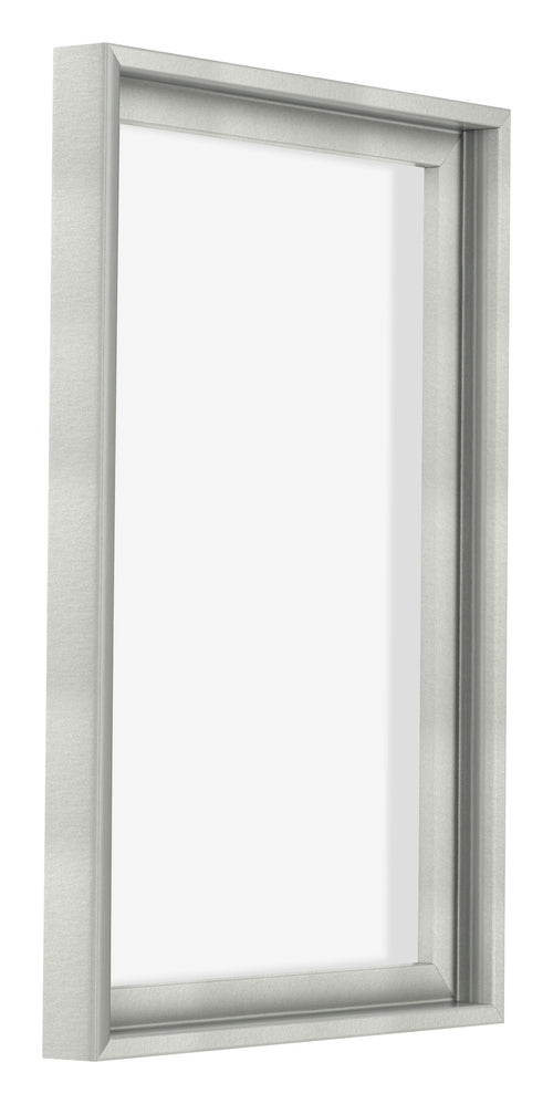 Lyon MDF Cornice a Cassetta 2 3 Argento Opaco Davanti Obliquo | Yourdecoration.it