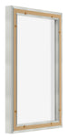 Lyon MDF Cornice a Cassetta 2 3 Argento Opaco Retro Obliquo | Yourdecoration.it