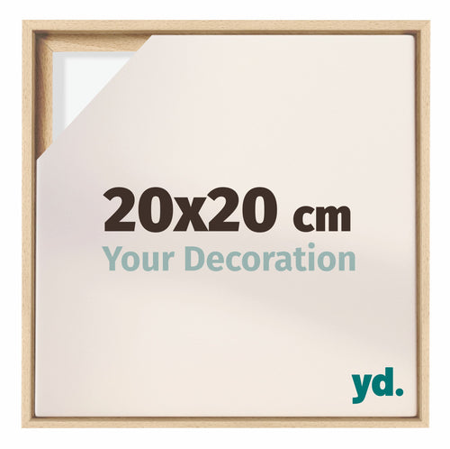 Lyon MDF Cornice a Cassetta 20x20cm Faggio Davanti Dimensione | Yourdecoration.it