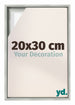 Lyon MDF Cornice a Cassetta 20x30cm Argento Opaco Davanti Dimensione | Yourdecoration.it